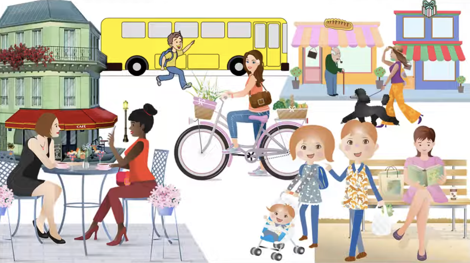 City life — collage