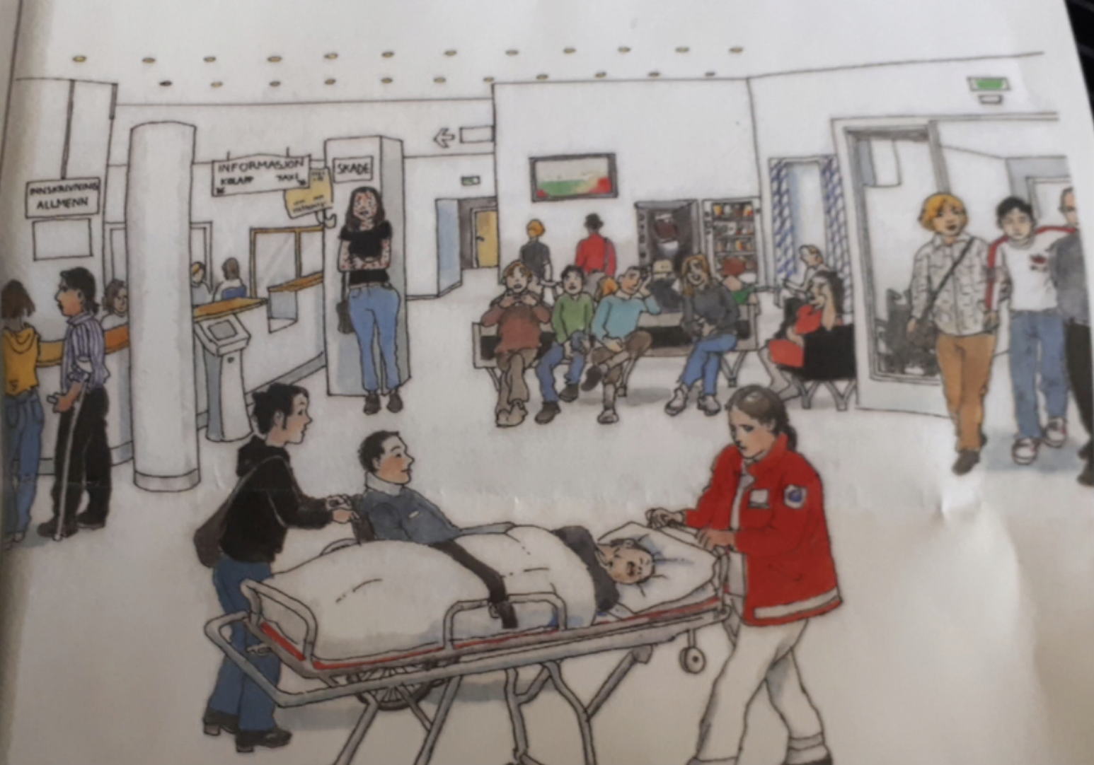 At the hospital — emergency room